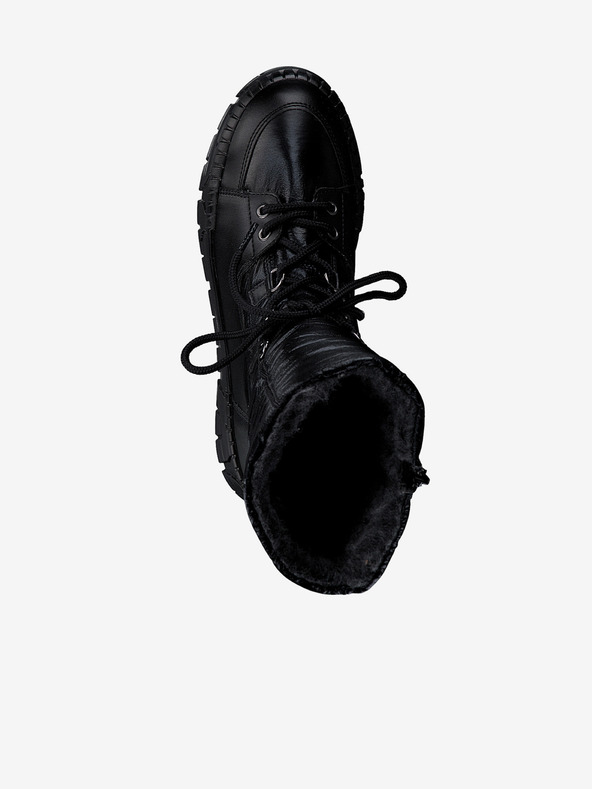 Tamaris Schwarze Damenstiefel aus Kunstpelz Tamaris
