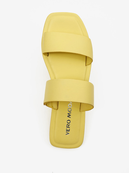Vero Moda VERO MODA Sun Glow Gelbe Damen Lederslipper