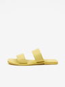 Vero Moda VERO MODA Sun Glow Gelbe Damen Lederslipper