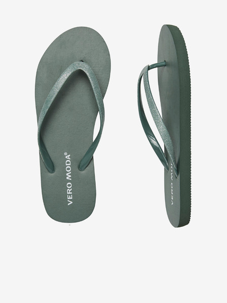 Vero Moda Dunkelgrüne Flip Flops VERO MODA Siw