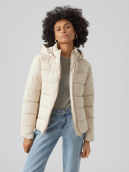 Vero Moda VERO MODA Jessiemie Creme Damen-Winter-Steppmantel