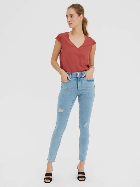 Vero Moda Hellblaue Skinny-Fit-Jeans mit Ripped-Effekt VERO MODA Sophia