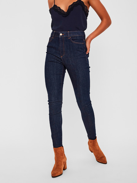Vero Moda Dunkelblaue Skinny-Fit-Jeans VERO MODA Sophia