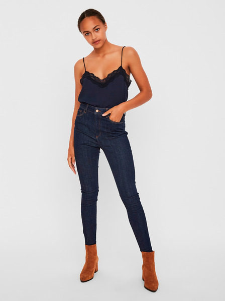 Vero Moda Dunkelblaue Skinny-Fit-Jeans VERO MODA Sophia