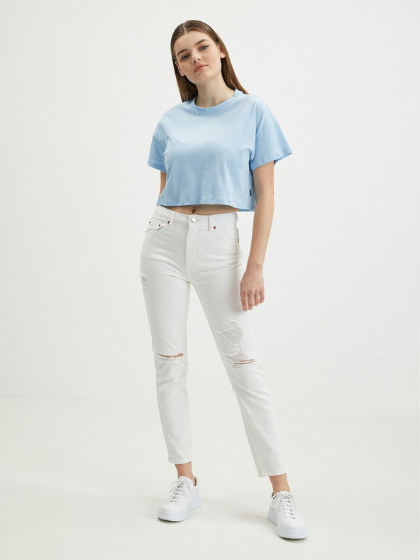 TALLY WEiJL Weiße Slim Fit-Jeans mit Rippeffekt TALLY WEiJL