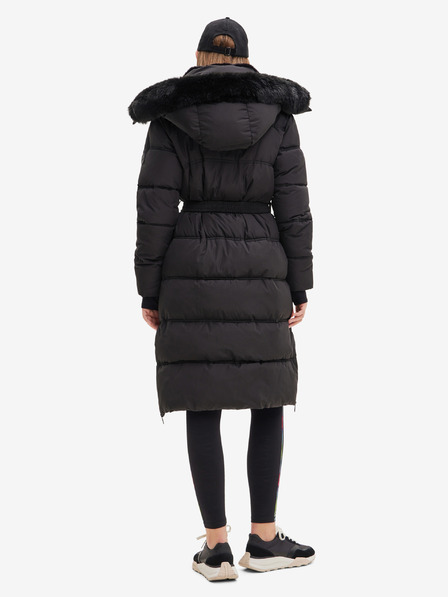 Desigual Schwarzer Damen-Winter-Steppmantel Desigual Surrey