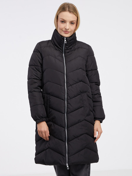 Vero Moda Schwarzer VERO MODA Damen-Winter-Steppmantel Liga