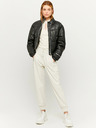 TALLY WEiJL Cremefarbene Lederhose TALLY WEiJL