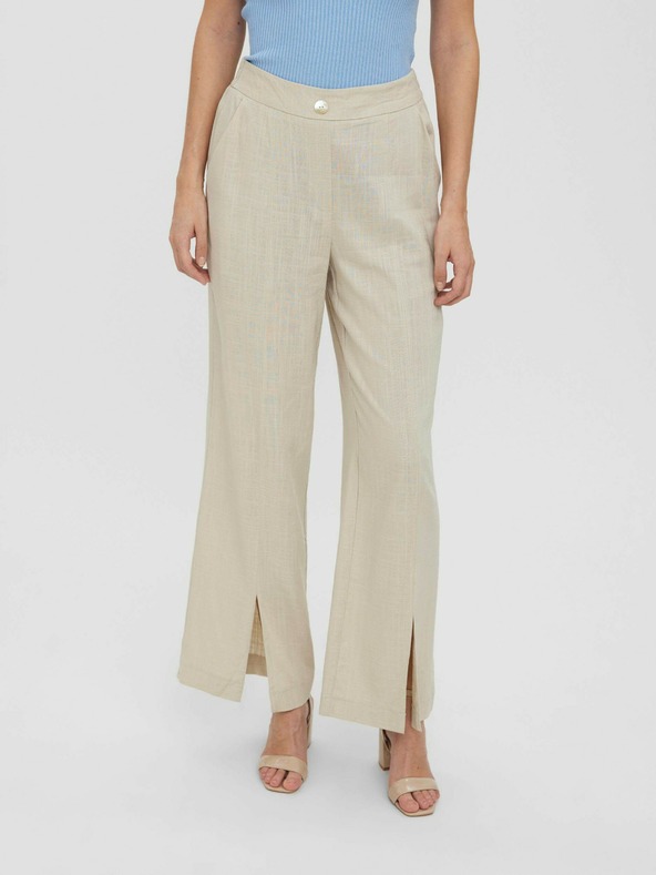Vero Moda Beige weite Hose VERO MODA Josie