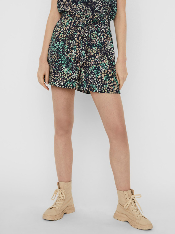 Vero Moda Dunkelblaue geblümte Shorts VERO MODA Hannah