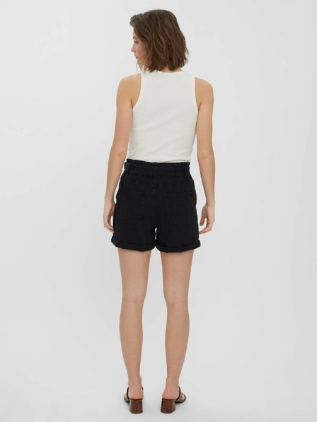 Vero Moda Schwarze Jeansshorts mit Bindeband VERO MODA Tamira