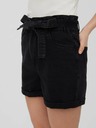 Vero Moda Schwarze Jeansshorts mit Bindeband VERO MODA Tamira