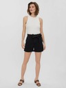 Vero Moda Schwarze Jeansshorts mit Bindeband VERO MODA Tamira