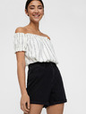 Vero Moda Schwarze Denim-Shorts mit hoher Taille VERO MODA Nineteen