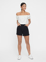 Vero Moda Schwarze Denim-Shorts mit hoher Taille VERO MODA Nineteen