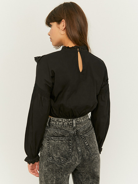 TALLY WEiJL Schwarze kurze Bluse TALLY WEiJL