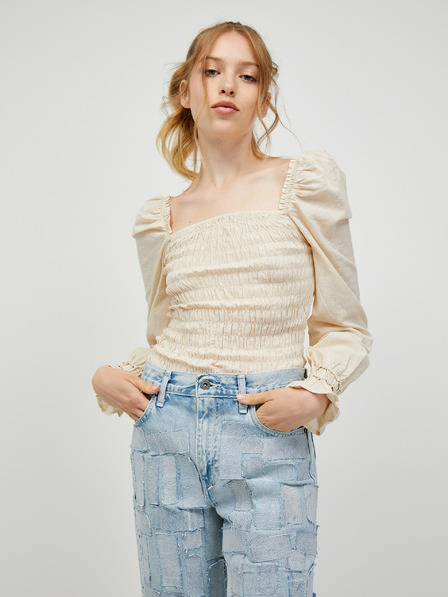 Vero Moda Cremefarbene Bluse VERO MODA Doro
