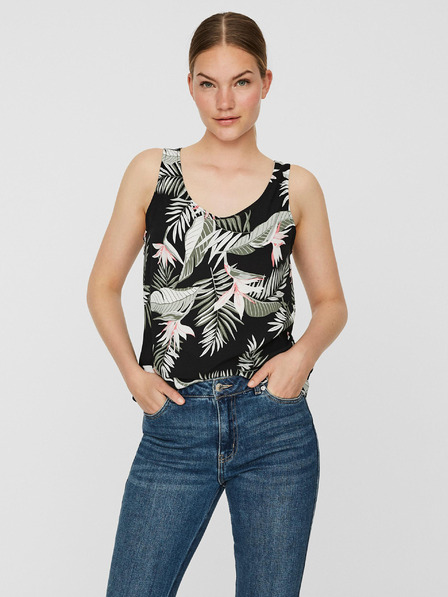 Vero Moda Schwarzes geblümtes Oberteil VERO MODA Easy