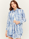 TALLY WEiJL Blau-weiß gemustertes Hemd TALLY WEiJL