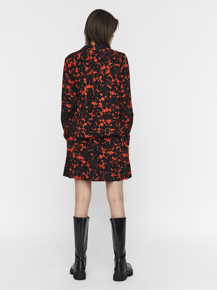 Vero Moda Orange und schwarz gemustertes Hemd VERO MODA Rio