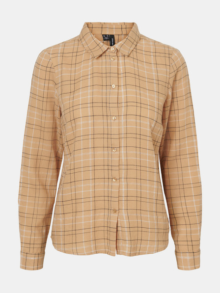 Vero Moda Beige kariertes Hemd VERO MODA Flo