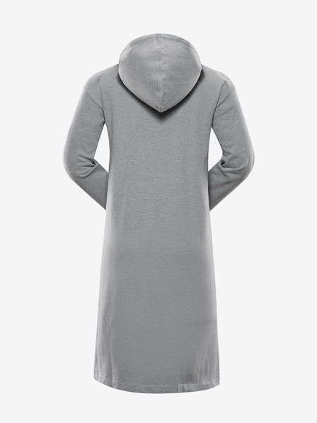 NAX Graues Damen-Long-Sweatshirt Strickjacke NAX MILURA