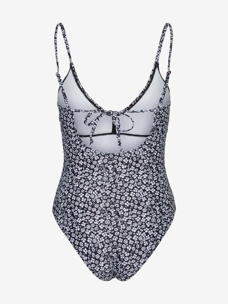 Vero Moda Einteiliger Badeanzug mit Blumenmuster in Weiß und Schwarz VERO MODA Doris