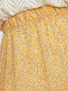 Vero Moda Gelb gemusterter Rock VERO MODA Lucia