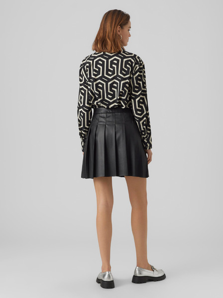 Vero Moda Schwarzer Damen VERO MODA Naomi Lederrock
