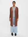 Vero Moda Braune lange Strickjacke VERO MODA Anepaya