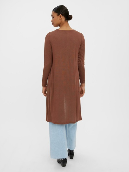 Vero Moda Braune lange Strickjacke VERO MODA Anepaya
