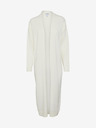 Vero Moda Cremefarbene lange Strickjacke VERO MODA Uzuri