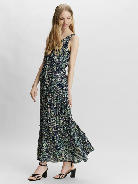 Vero Moda Dunkelblaues geblümtes Maxikleid VERO MODA Hannah