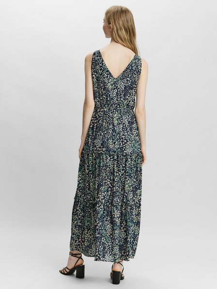 Vero Moda Dunkelblaues geblümtes Maxikleid VERO MODA Hannah