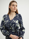 Vero Moda Dunkelblaues gemustertes Damen-Shirt-Kleid VERO MODA Abbi