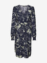 Vero Moda Dunkelblaues gemustertes Damen-Shirt-Kleid VERO MODA Abbi