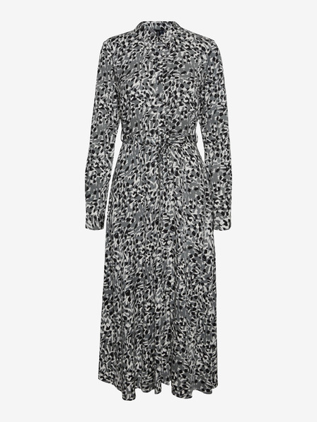 Vero Moda Graues gemustertes Damen-Shirt-Kleid VERO MODA Deb
