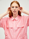 Vero Moda Rosa Hemdblusenkleid mit Leinen VERO MODA Haf