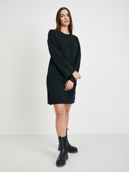 Vero Moda Schwarzes Cardigan-Kleid VERO MODA Gold