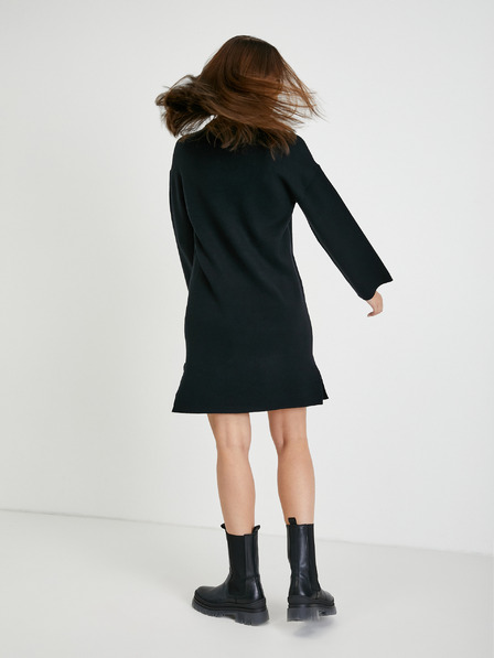 Vero Moda Schwarzes Cardigan-Kleid VERO MODA Gold