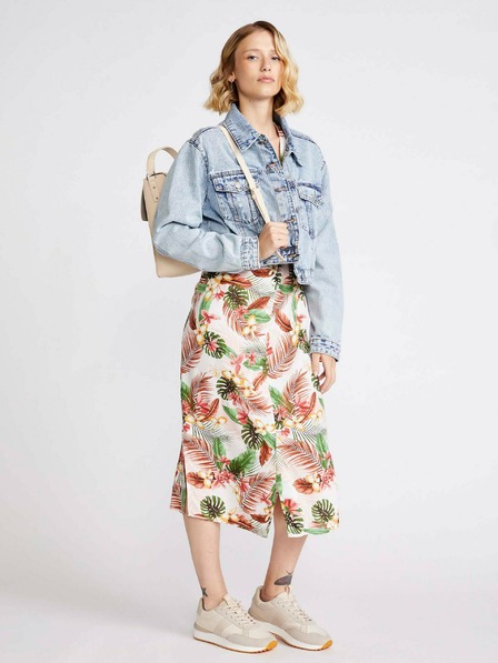 Vero Moda Cremefarbenes geblümtes Kleid VERO MODA Simply