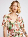 Vero Moda Cremefarbenes geblümtes Kleid VERO MODA Simply