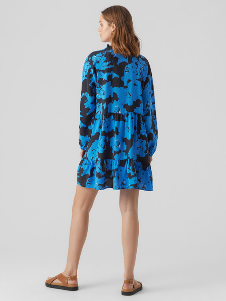 Vero Moda Schwarz-blau gemustertes Damenkleid VERO MODA Josie