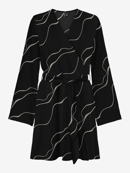 Vero Moda Schwarzes VERO MODA gemustertes Damenkleid Merle