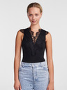 Pieces Schwarzer Damen-Spitzenbody Pieces Ilu