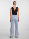 Pieces Schwarzer Damen-Spitzenbody Pieces Ilu