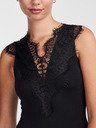 Pieces Schwarzer Damen-Spitzenbody Pieces Ilu