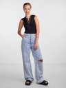 Pieces Schwarzer Damen-Spitzenbody Pieces Ilu