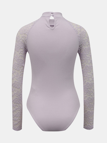 TALLY WEiJL Hellvioletter Body mit Spitzenärmeln TALLY WEiJL