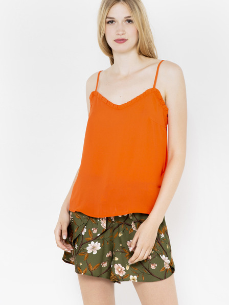 CAMAIEU Orangefarbenes Damen-Top CAMAIEU